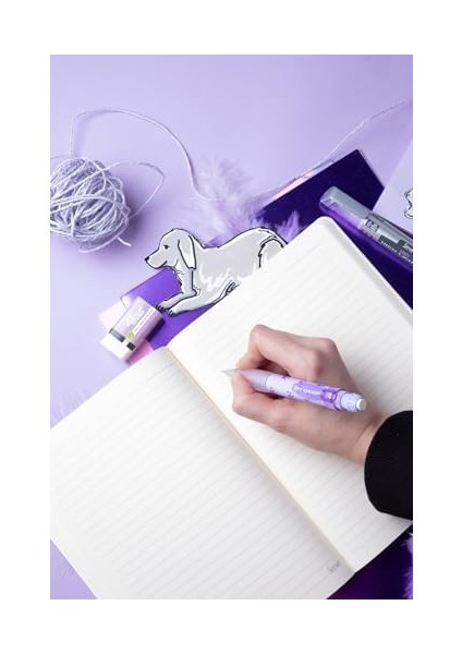 Defter 15 x 21 Cızgılı Desenli Lavanta modelleri