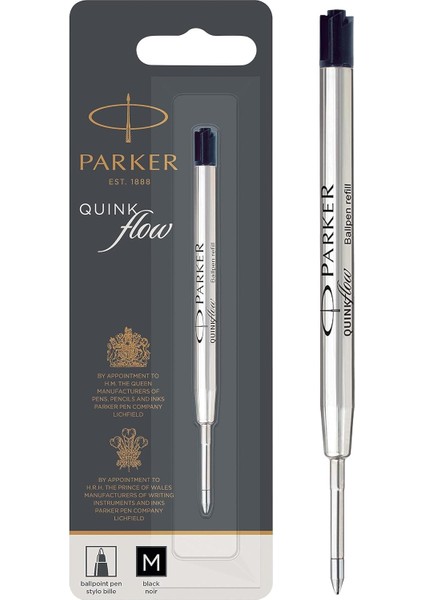 1950369 Quinkflow Tükenmez Yedeği, Orta Kalınlıkta Uç, Siyah
