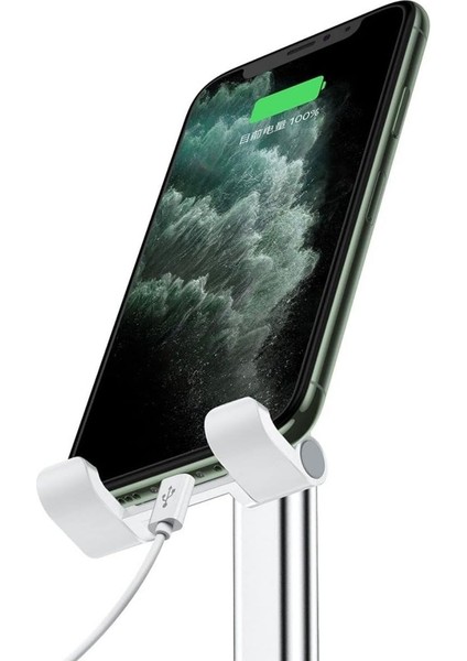 Pembe Cep Telefonu Sabitleyici Stand Katlanabilir Ayarlanabilir Telefon Standı