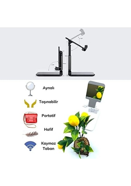 Pembe Cep Telefonu Sabitleyici Stand Katlanabilir Ayarlanabilir Telefon Standı fiyatları