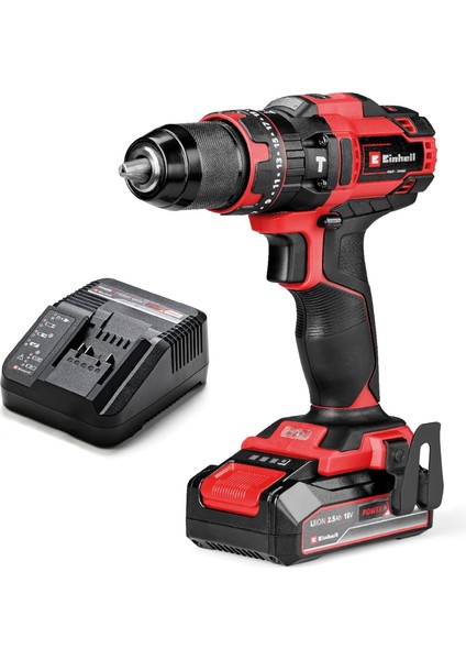 Akülü Darbeli Vidalama Te-Cd 18/44 Li-I (1x2.5 Ah) Power X- (18 V, 44 Nm, Darbeli Delme, 13 mm Metal Mandren, 2 Hız, 2.5 Ah Akü ve Şarj Cihazı)