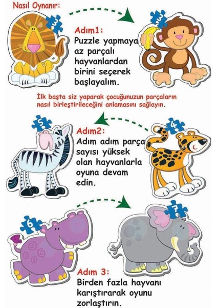 1703 Baby Puzzle Benim Ilk Hayvanlar Puzzlem fırsatları