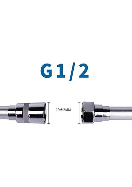 Pvc Duş Hortumu Su Isıtıcı Başlık Duş Başlığı Duş Hortumu Sarma Yüksek Dayanıklı Ev Su 1,5 M (Evrensel Bakır Çekirdek) (Gümüş) fiyatları