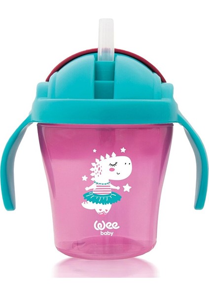 Pipetli Bardak Pembe