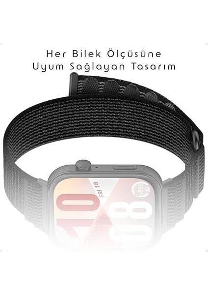 Fit 4/fit 4 Pro/fit 3 ile Uyumlu Hook Loop Kumaş Kordon Terletmeyen Cildi Tahriş Etmeyen Nefes Alabilen Yapılı Tasarımlı Deformasyona Dayanıklı Rahat Kayış modelleri