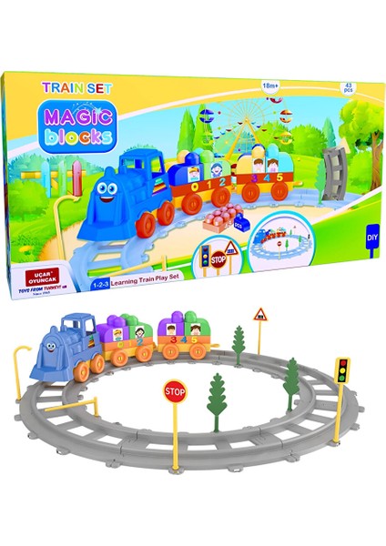 Magıc Blocks Tren Set (43PCS) 1 Adet
