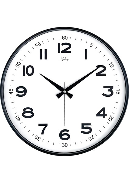 41 cm Akar Saniye Sessiz Mekanizma Duvar Saati