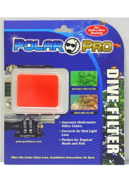 Kırmızı Dive Housing 60MT Filtre