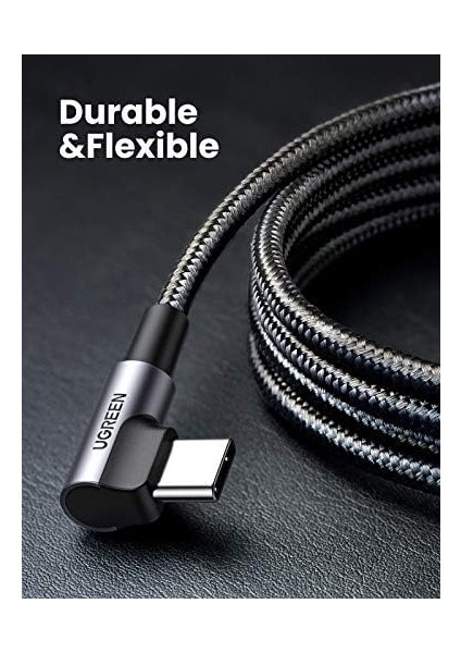 90 Derece Type-C To Type-C 60W Data ve Şarj Kablosu 1 Metre fiyatları