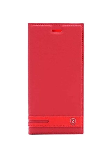 A6 2018 Uyumlu Darbeye Karşı Dayanıklı Kapaklı Kılıf (Kırmızı, A6 2018)