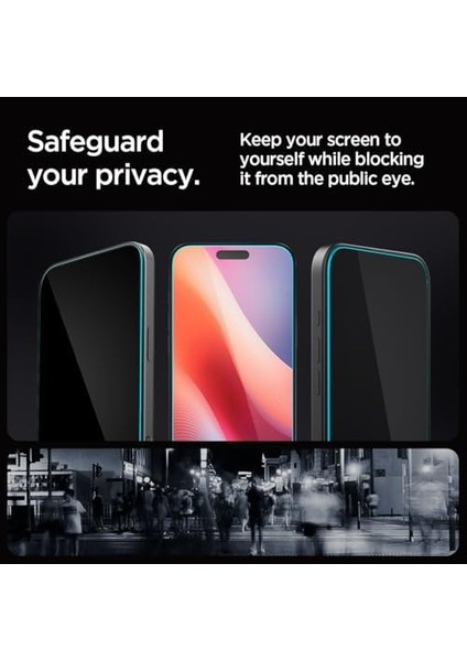 16 Pro Max Hayalet Cam Ekran Kurulum Glas.tr Ez Fit Privacy Hd - AGL07915 modelleri