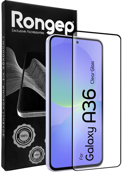 Galaxy A36 Için Ekran Koruyucu 9h Sertlikte Anti-Static Temperli Cam Görüntü Kalitesini ve Dokunmatiği Etkilemeyen Çizilme ve Darbelere Karşı Ekranı Kaplayan Premium Galaxy A36 Koruma