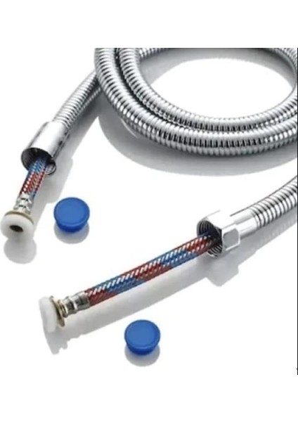 - Paslanmaz Kırılmaz Çelik Örgülü Duş Hortumu