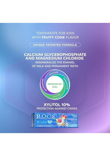 Kids 3-7 Yaş Florürsüz Diş Macunu Meyve Külahı Tadında (1 x 45 G) fiyatları