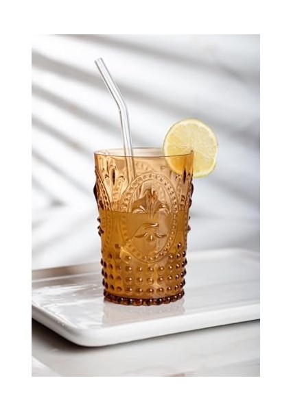 Akrilik Renkli 6&apos;lı & Su Meşrubat Kahve Yanı Bardağı 400 ml (Cam Değildir) modelleri