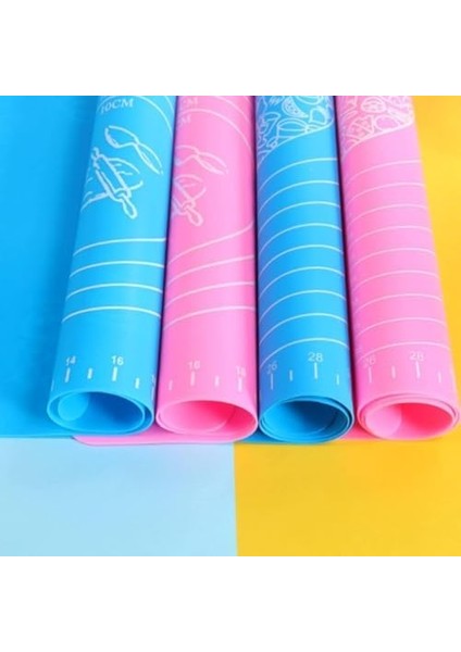 45X65 cm Silikon Ölçekli Kullanımı Hamur Açma Matı Ekmek Mantı Makarna Hamuru Yoğurma Matı (45X65) fiyatları