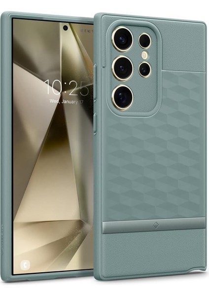 Galaxy S24 Ultra ile Uyumlu Kılıf Parallax Green - ACS07319