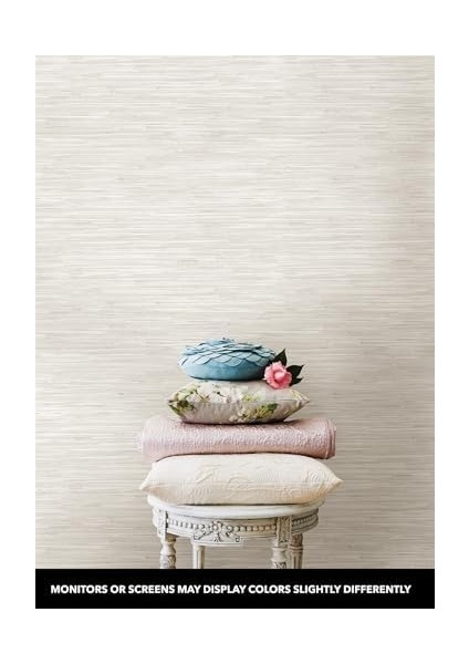 NUS2875 Krem Çim Örgüsü Soy ve Yapıştır Duvar Kağıdı, Nötr modelleri