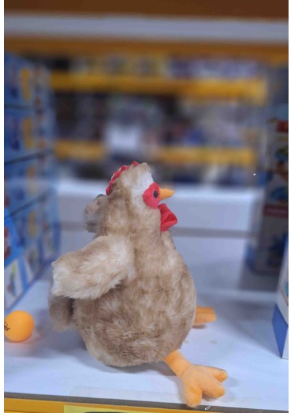 23 cm Oturan Peluş Tavuk Oyuncak - Yumuşak Dolgulu Sevimli Peluş Hayvan modelleri