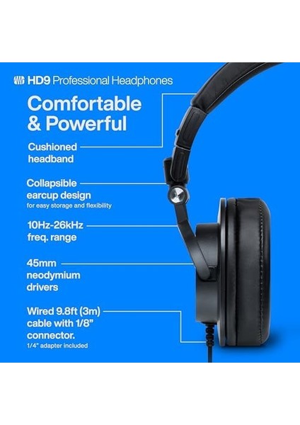 Hd9, Profesyonel Dinleme Kulaklığı, Siyah fiyatları