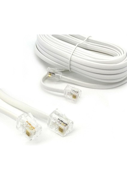 Telefon Kablo, Bağlantı, 2 Pin Telefon Fax Kablosu (20 Metre)