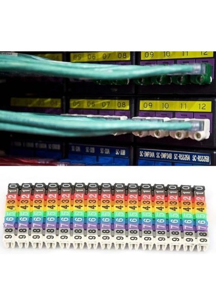 100’LÜ Renkli Kablo Etiketi Seti – 6mm Plastik, 10 Renk, Yeniden Kullanılabilir Kordon Etiketi, Fiber Optik ve Elektrik Kabloları Için Kablo Düzenleyici Etiket Klipsleri fiyatları