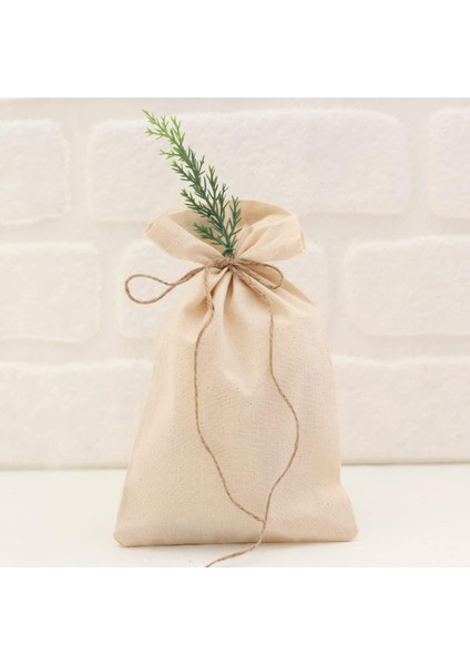 Düz Krem Ham Bez Kese, 15X25 cm 10 Adet