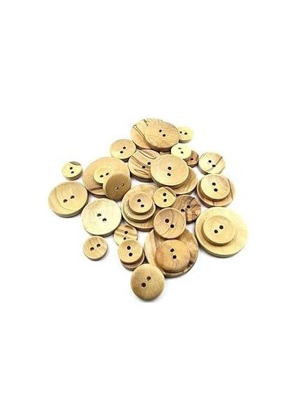 Dikme, 2 Delik Çanak Model, Ahşap, Zeytin AĞACI,100 Adet 20MM-32L fiyatları