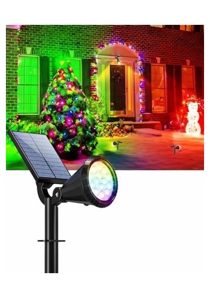 7 Renk Rgb 18 LED Spot Güneş Enerjili Bahçe Aydınlatması, Fotoselli,, 18W, Su Geçirmez Dış Mekan Solar Lamba, Duvar ve Zemin Montajı (Kırmızı, Yeşil, Mavi,, Mor, Beyaz, Turkuaz) fiyatları