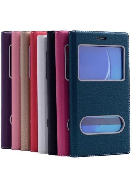 Galaxy S9 Plus Uyumlu Darbeye Karşı Dayanıklı Pencereli Kapaklı Kılıf (Altın Rengi, Galaxy S9 Plus) fiyatları