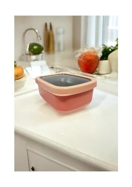 Ahmet Dikdörtgen Saklama Kabı 1,40 L Pembe VP-930, Pembe modelleri