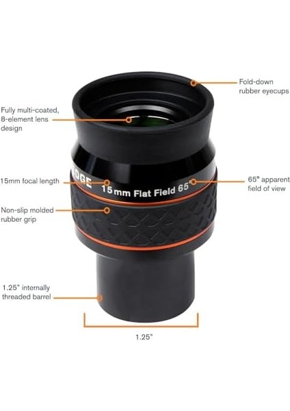 Ultima Edge - 15 mm Düz Alan Mercek - 1,25 Inç modelleri