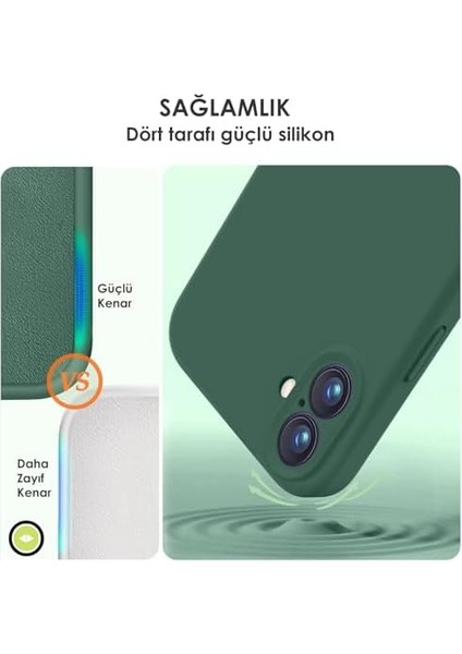 16 ile Uyumlu, Kamera Korumalı Kılıf, Lens ve Ultra Güçlü Koruma Kılıf (Yeşil) fiyatları