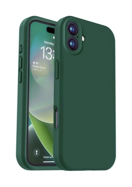 16 ile Uyumlu, Kamera Korumalı Kılıf, Lens ve Ultra Güçlü Koruma Kılıf (Yeşil) modelleri