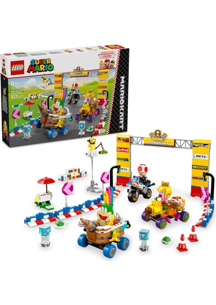 Super Mario: Mario Kart – Baby Peach ve Grand Prix Seti 72036, 8 Yaş ve Üzeri Erkek ve Kız Çocukları ve Oyuncular Için Yaratıcı Oyuncak Yapım Seti, Hediye (823 Parça)