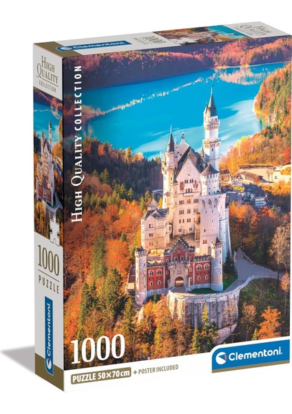 1000 Parça Yüksek Kaliteli Puzzle Neuschwastein (Compact Box)