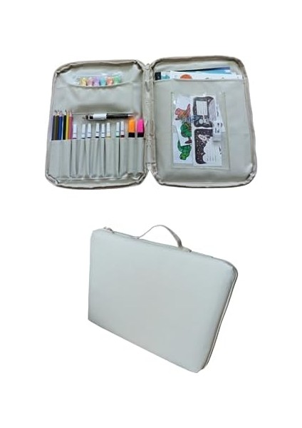 Resim Çantası Kalemlikli Defter Malzemeleri Aktivite Çantası Kırtasiye Çantası modelleri