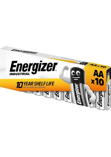 Industrial Piller Mignon Aa LR06 1,5 V (10&apos;lu Paket) 2850 Mah