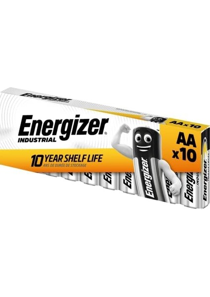 Industrial Piller Mignon Aa LR06 1,5 V (10&apos;lu Paket) 2850 Mah modelleri