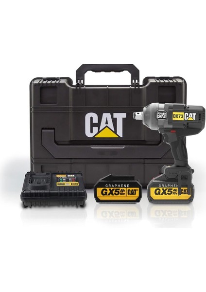 DX73G 18VOLT 5.0 Ah. Graphene Çift Akülü 1700/2100NM Kömürsüz Profesyonel Şarjlı Somun Sıkma