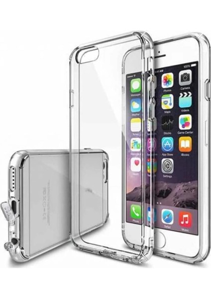 Tam Korumalı Telefonunuzun Tam Görünmesini Sağlayıp Telefonunuzun Kendi Güzelliğini Ön Plana Çıkaran Şarj Bölümü Tıpalı Koruma Sağlayan Şeffaf Silikon Telefon Kılıfı (7 Plus 8 Plus)