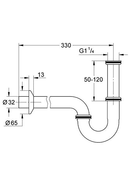 Lavabo Sifon Altı Esi 330 mm - 28961000 modelleri
