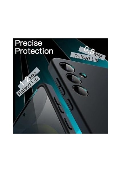 Ggm Aksesuar Galaxy S24 Plus ile Uyumlu Içi Kadife Kamera Korumalı Lansman Silikon Kılıf Ince Yapılı Tam Koruma Sağlayan Kamera Korumalı Kılıf (Siyah) fiyatları