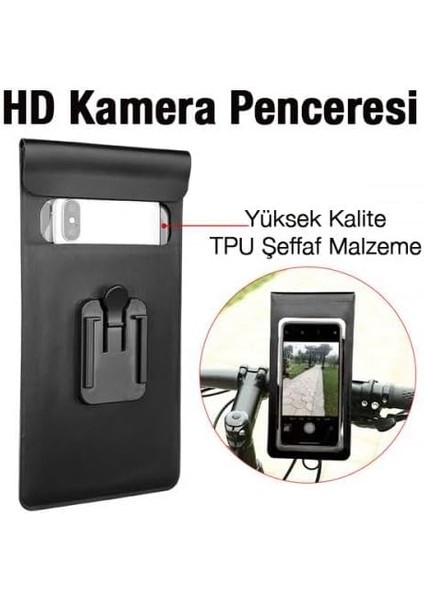 Su Geçirmez Tpu Şeffaf Gidona Takılan Motosiklet Telefon Tutucu Bisiklet Telefon Tutucu modelleri