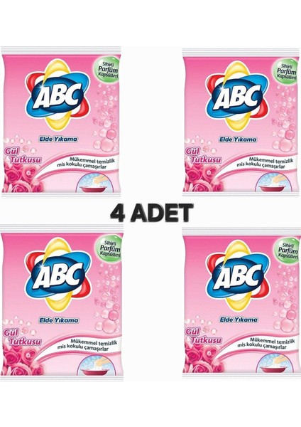 Gül Tutkusu Elde Yıkama Çamaşır Deterjanı 600GT x 4 4 Adet