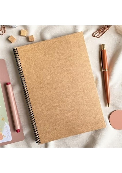 Tanıtım Çizgili Spiralli Not Defteri, A4 Boyut (21X29,7 Cm), 60 Yaprak, 90GR. Ivory Kağıt, Ofis Için Ideal ( Kapak) fiyatları