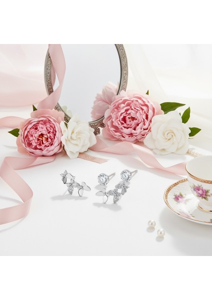 Minimal Tasarım 316L Çelik 6’lı Kadın Küpe Seti | Yusso fiyatları