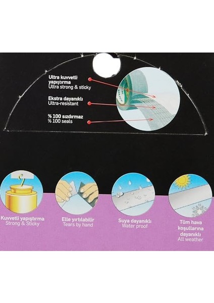 Power Tape Gri Renkli 50MM x 10M fiyatları