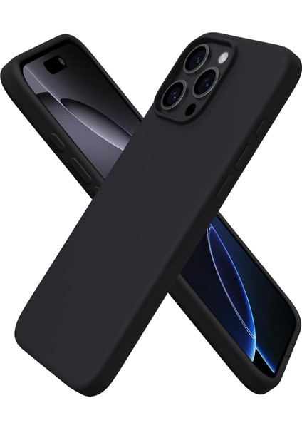 Happy 16 Pro Max Uyumlu Içi Kadife Lansman Silicone Kılıf Şok Emici Full Kasa Koruma Sağlayan Kılıf (IPHONE_16_PRO_MAX)