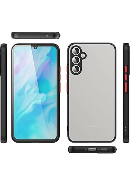 Galaxy A54 Uyumlu Kamera Korumalı Arkası Mat Lüx Silikon Kılıf (Siyah, Galaxy A54) modelleri